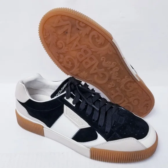 Dolce & Gabbana Multicolor Leather And Suede Miami LowTop EU 42 US 9 ( EUC)